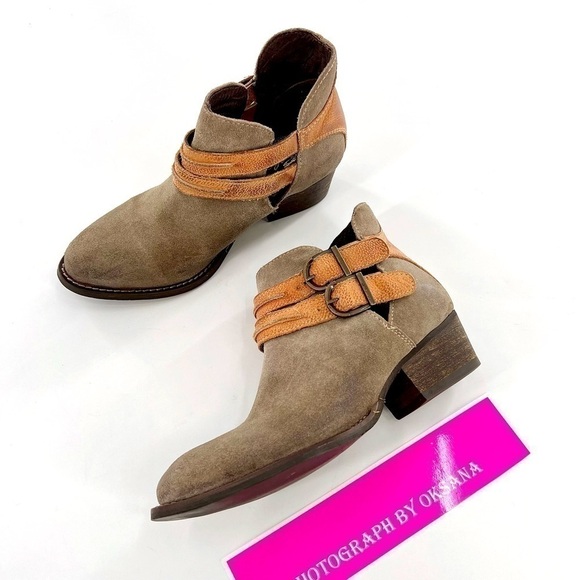 Rebels Sz 6 Boho Double Strap Ankle Booties Anthropologie - Picture 7 of 13